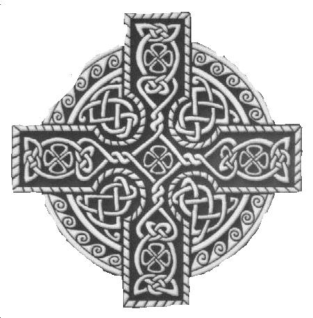 kelt.Kreuz im Lebensrad wei